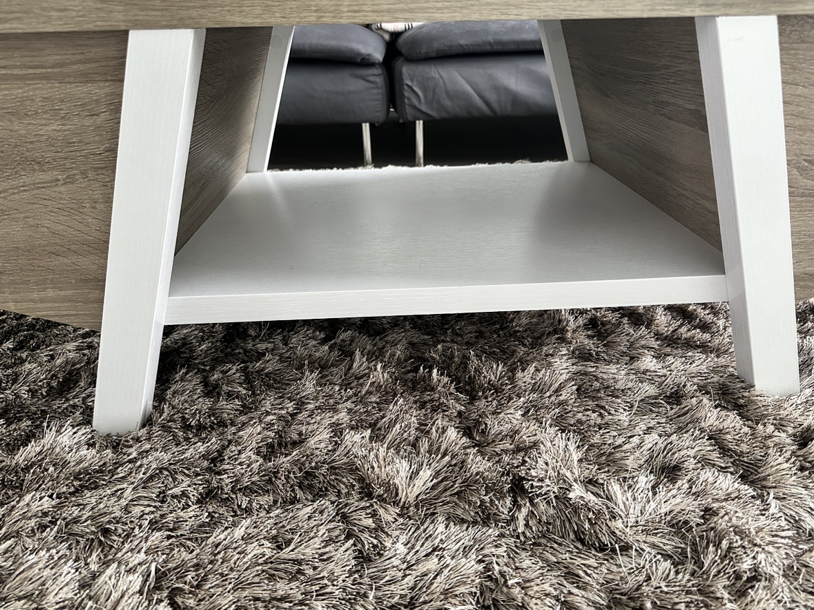 Coffee Table - Light Brown and White - photo 3