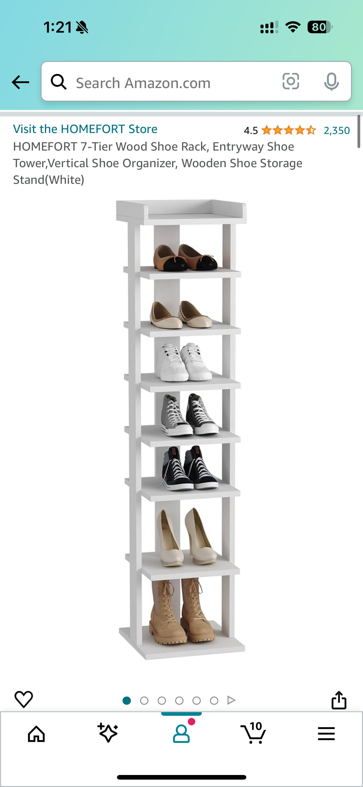 Wooden Shoe Rack