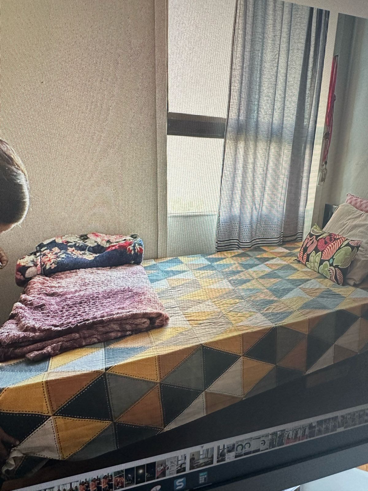 Queen size bed frame available for sell