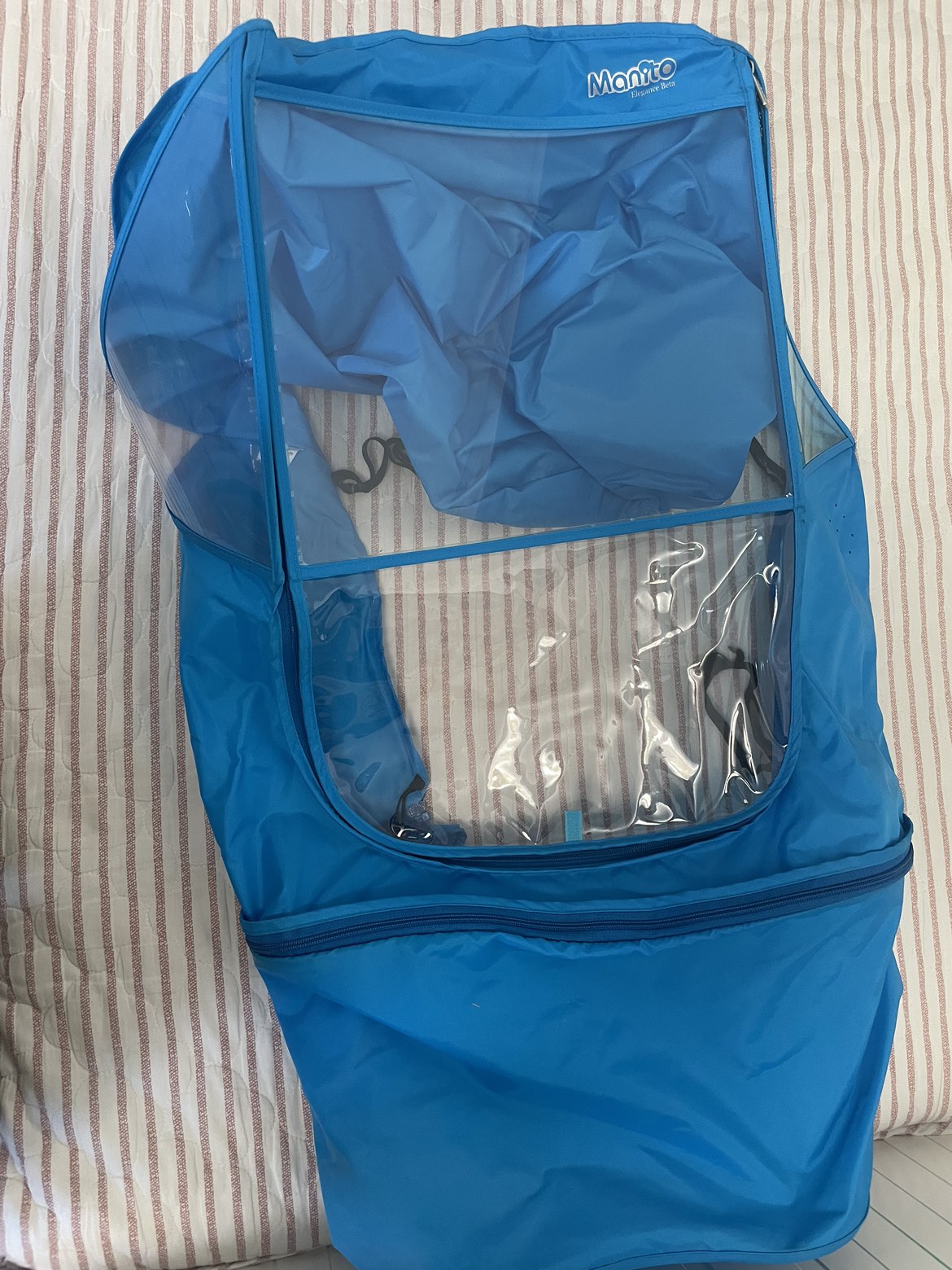 Stroller cover blue #freecycle