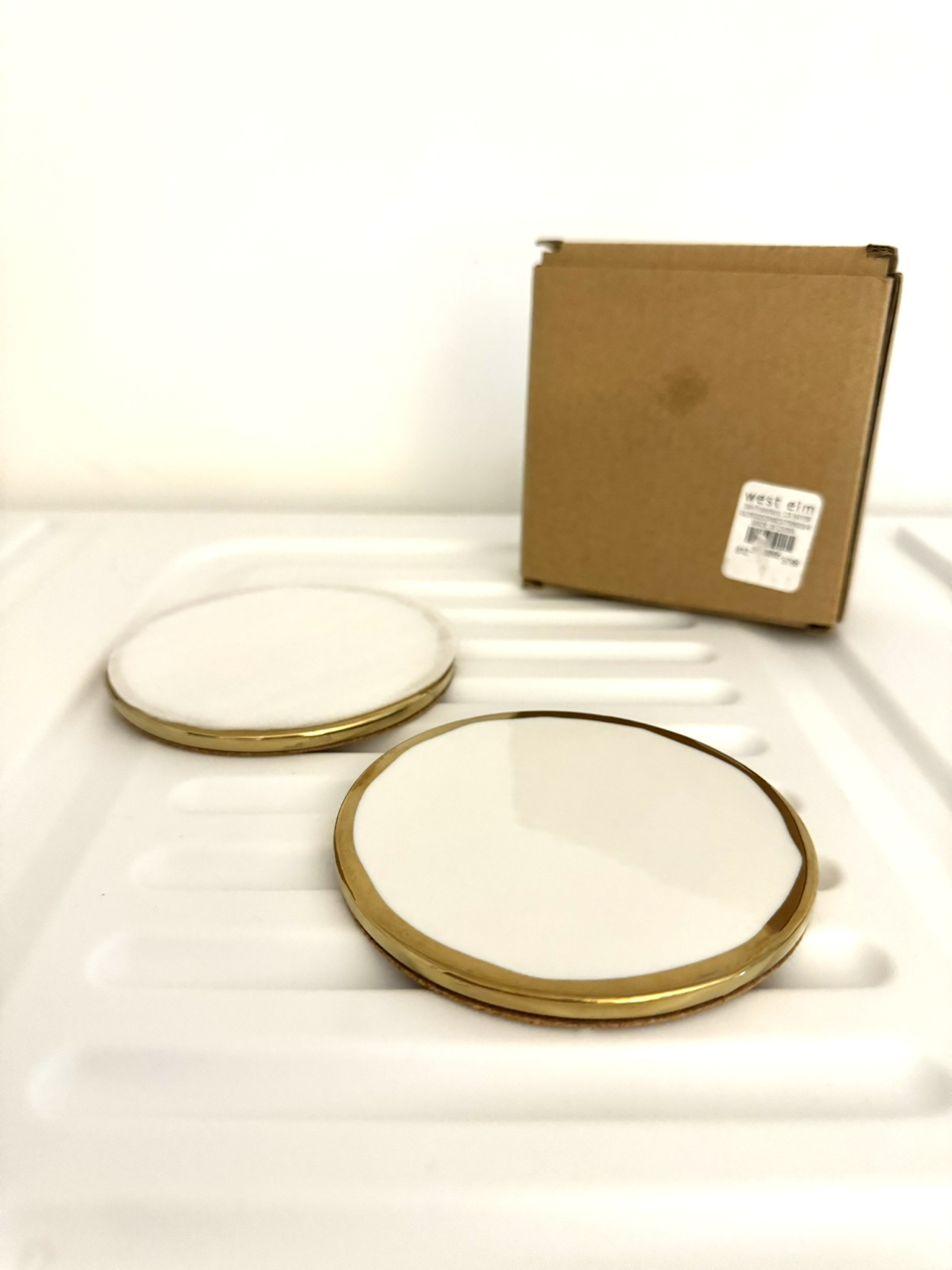 West Elm Ceramic Coasters [NEW]