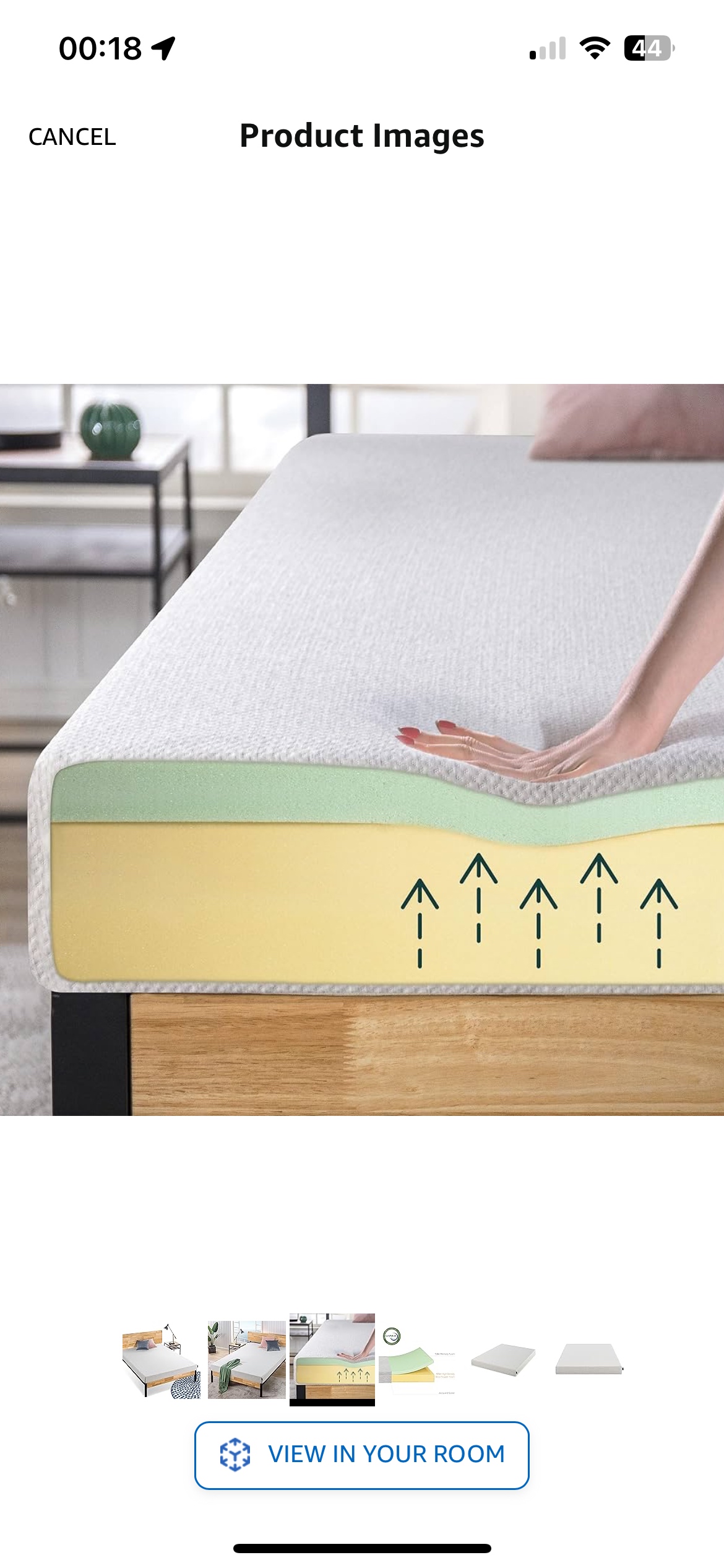 Zinus 6 Inch Ultima Memory Foam Mattress / Pressure Relieving - photo 2
