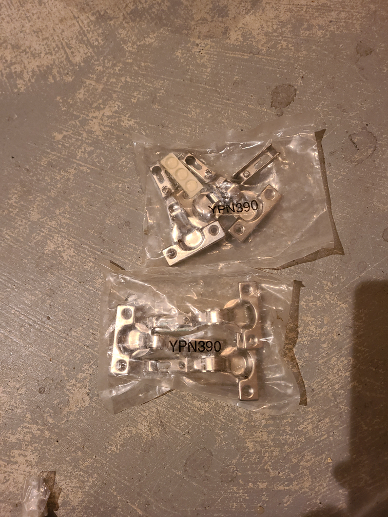2 packages NEW cabinet door hinges 6 total image indicator(5)