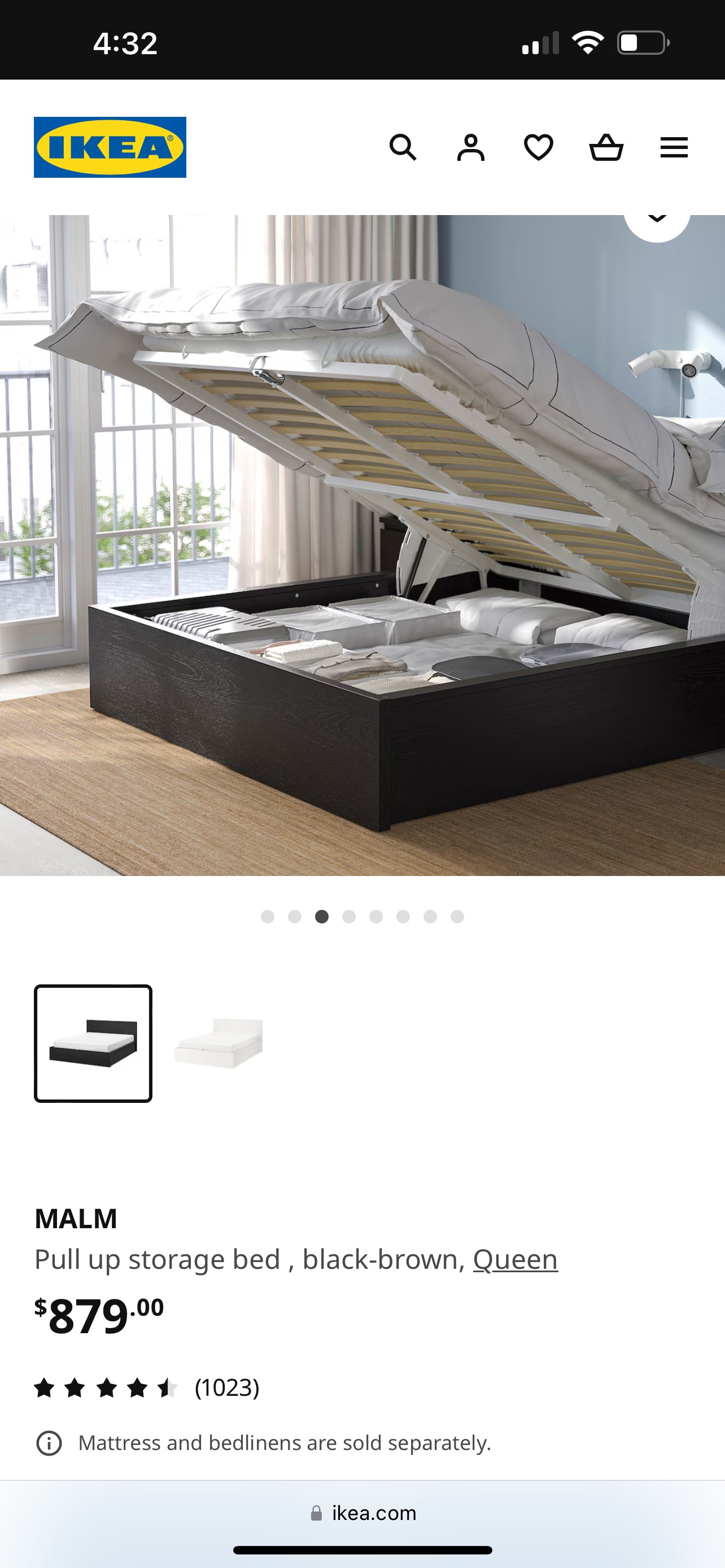 Queen storage bed - photo 2