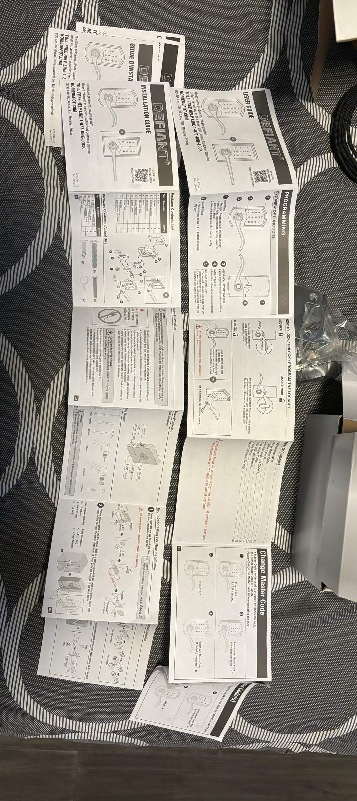 Electronic touchpad door lever lock image indicator(7)