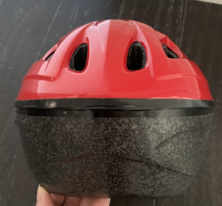 Bike helmet for youth - bright red - photo 3