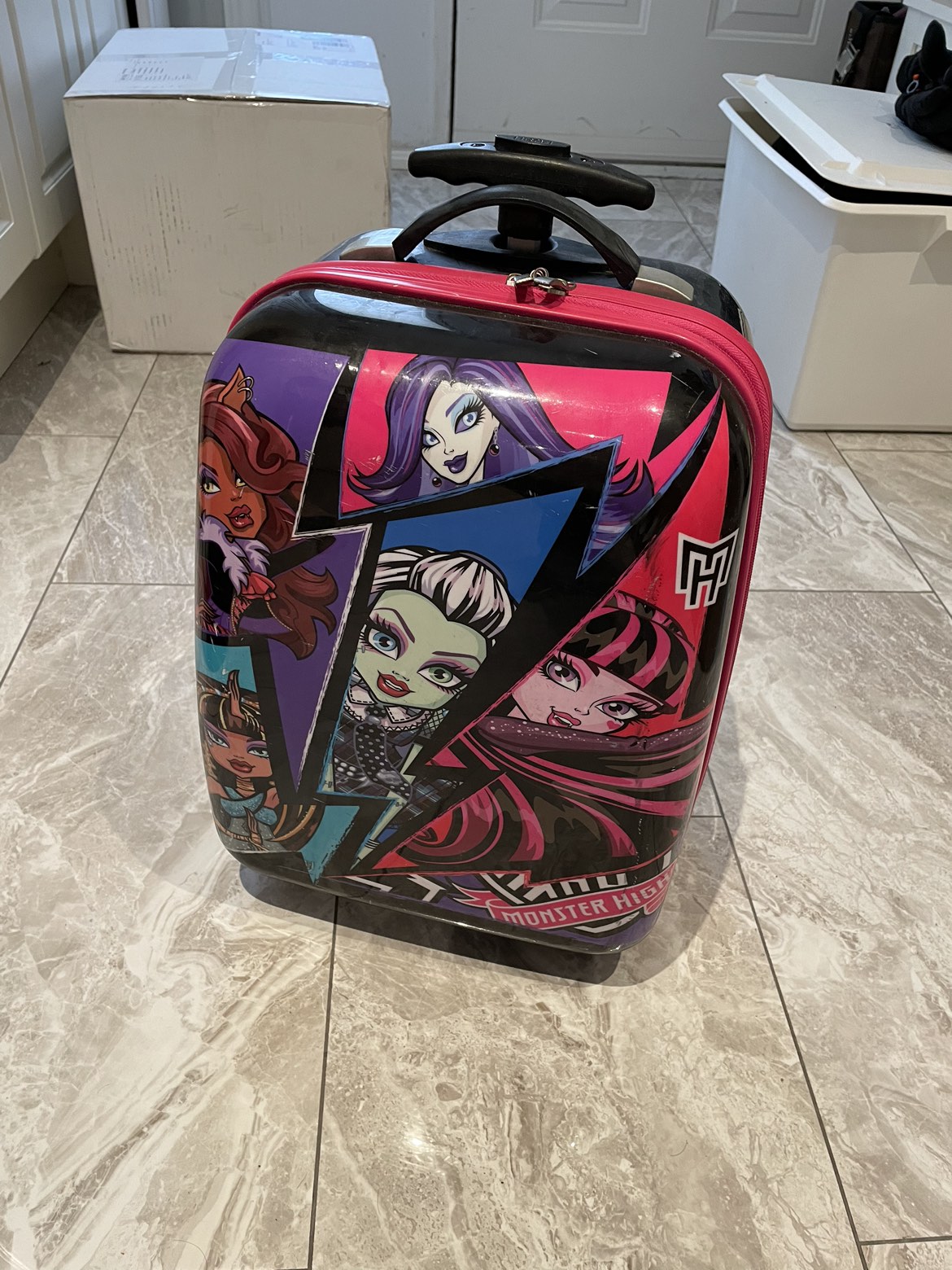 Monster High child travel suitcase hard shell
