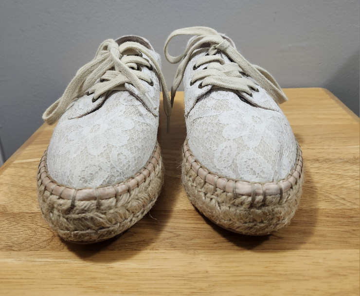 LACE J / SLIDES Platform shoes. #size8 - photo 3