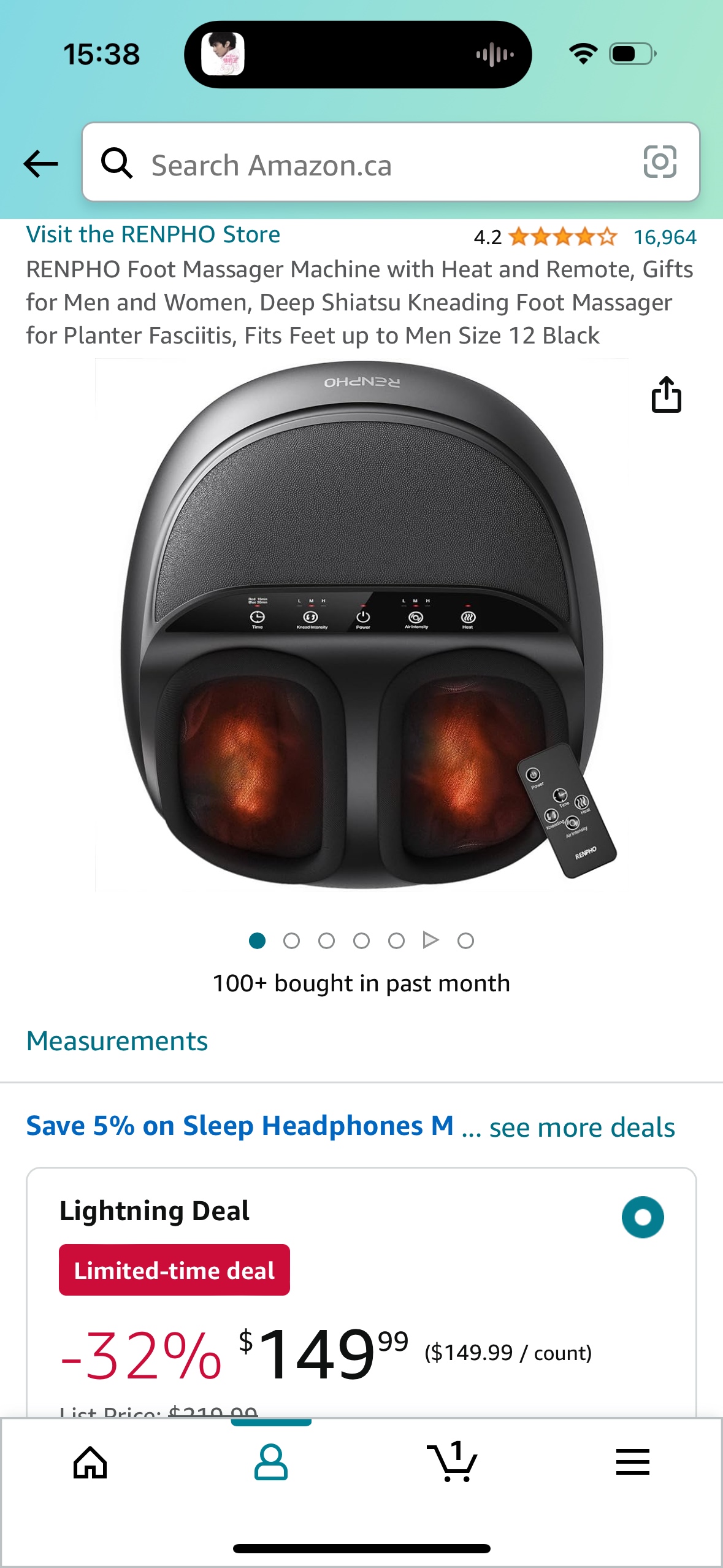 Foot massage and heater