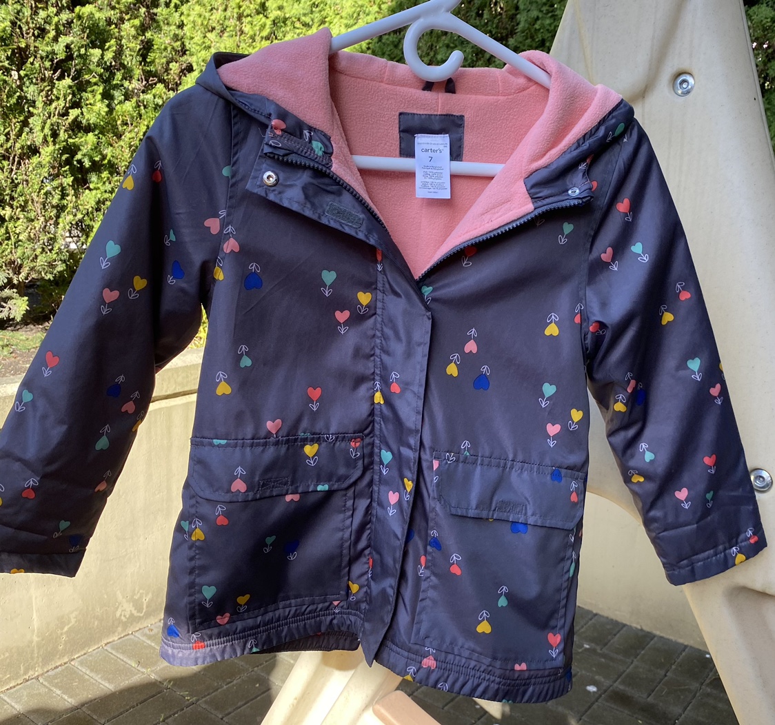 Carter’s Girls’ Raincoat/ Rain jacket (Size 7yrs)