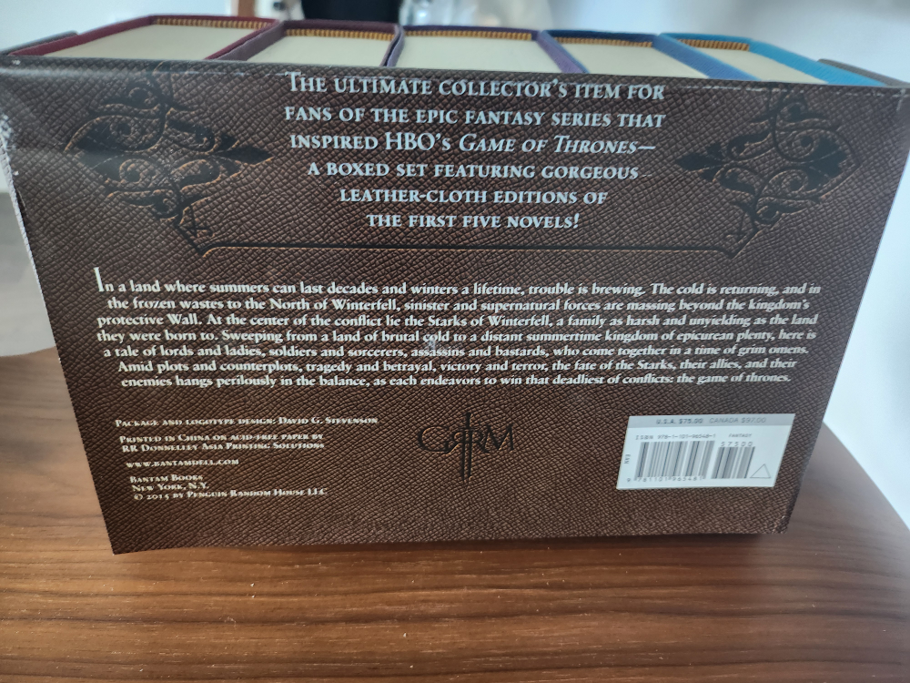 A Game of Thrones Leather Clothed Books Box Set image indicator(3)