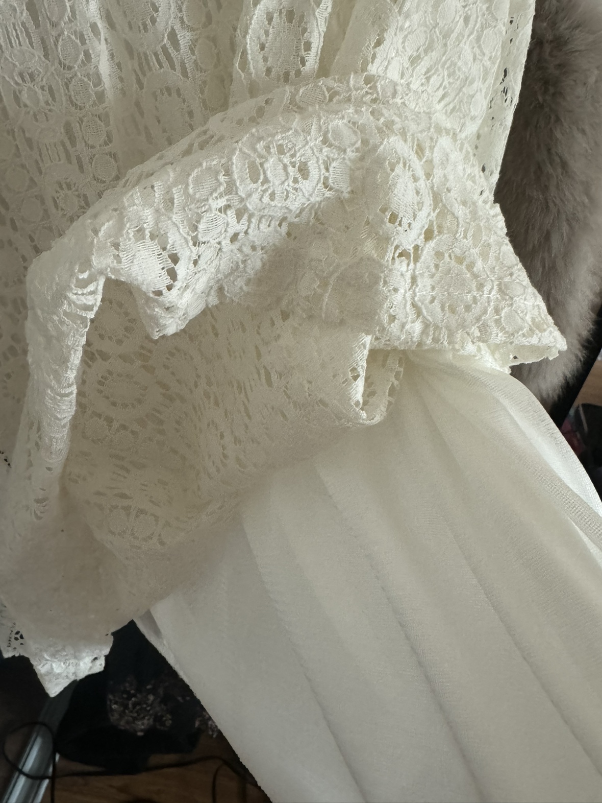 Lace white dress brand new image indicator(4)