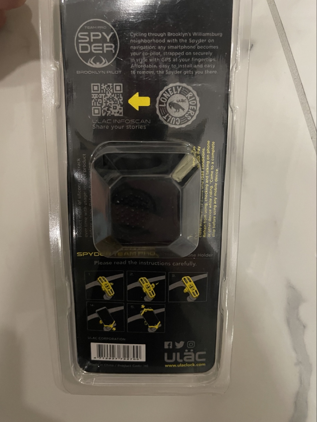 Ulac bike mobile strap phone mount/ holder for stem & frame - photo 4