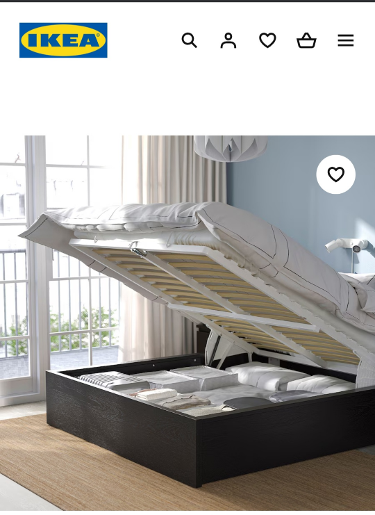 Queen. Pull up storage bed