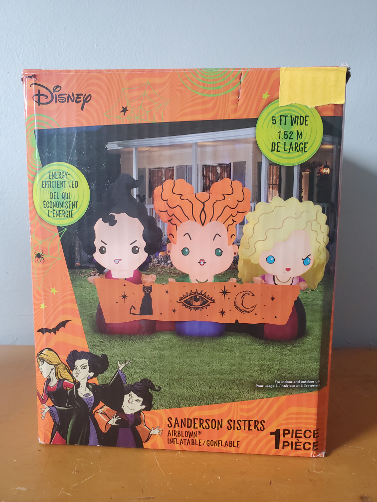 Gemmy Airblown Inflatable Disney Hocus Pocus Halloween 5FT LED image indicator(2)