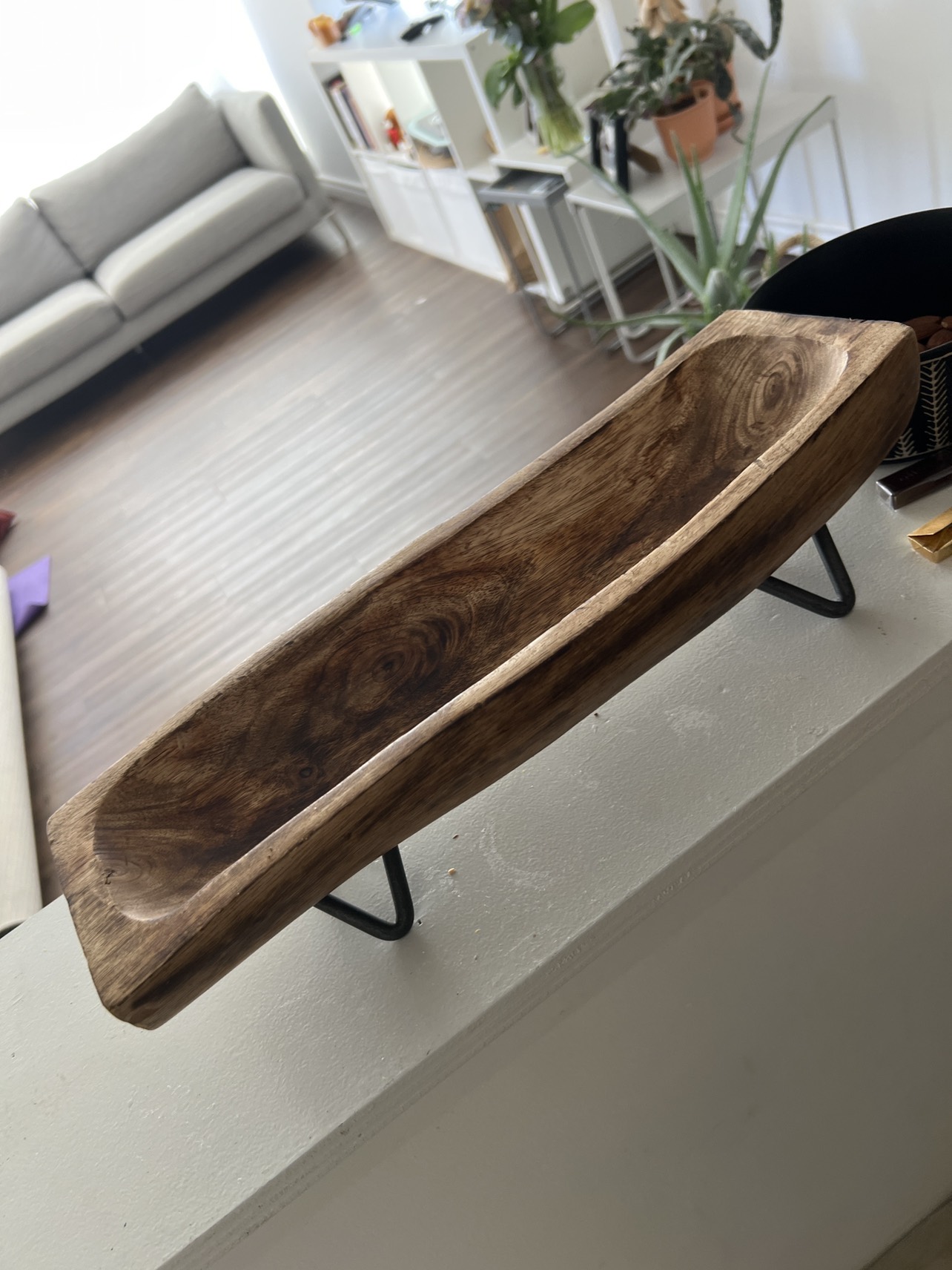 Wood decor and serving plate