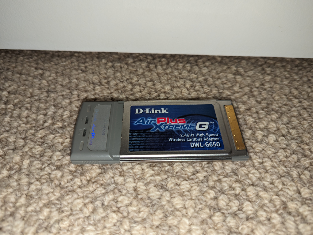 WiFi adapter for Cardbus.
