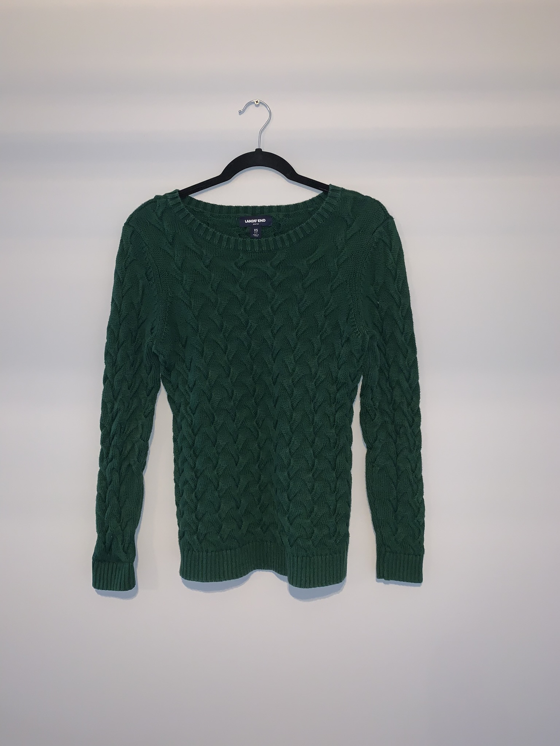 COTTON CABLE DRIFTER CREWNECK SWEATER thumbnail