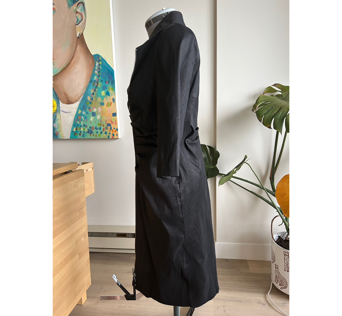 Black Zipper Sophisticated Dress image indicator(5)