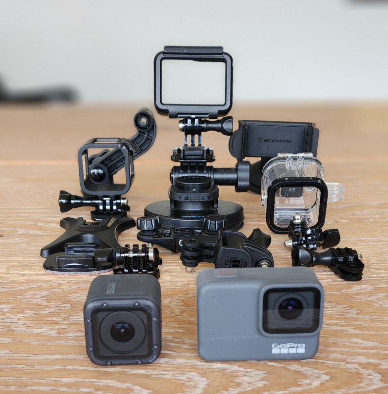 2 x gopro, isteady, accessories, memory card thumbnail
