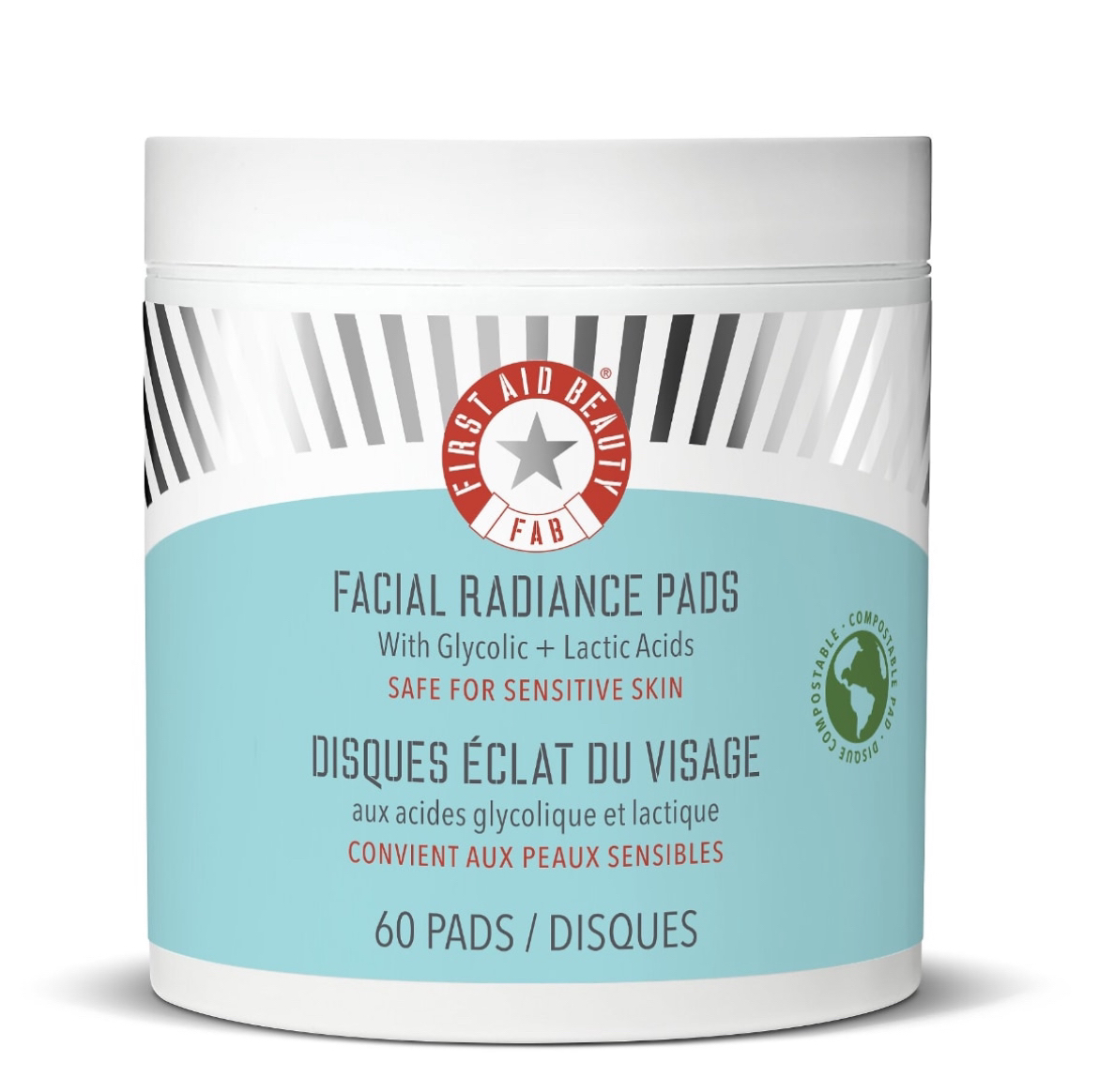 FIRST AID BEAUTY Facial Radiance Pads Glycolic + Lactic Acids