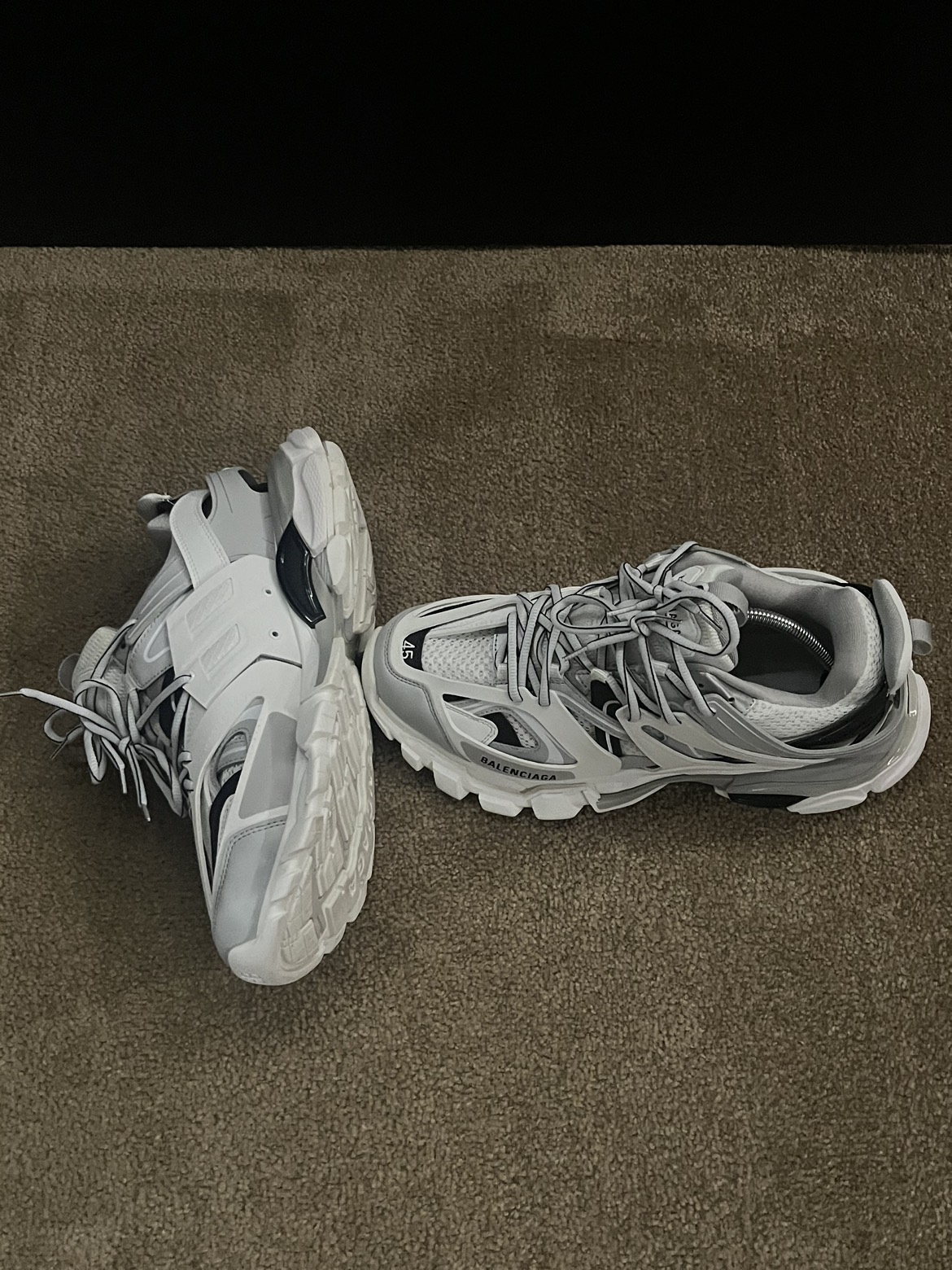 Balenciaga track white grey black - photo 2