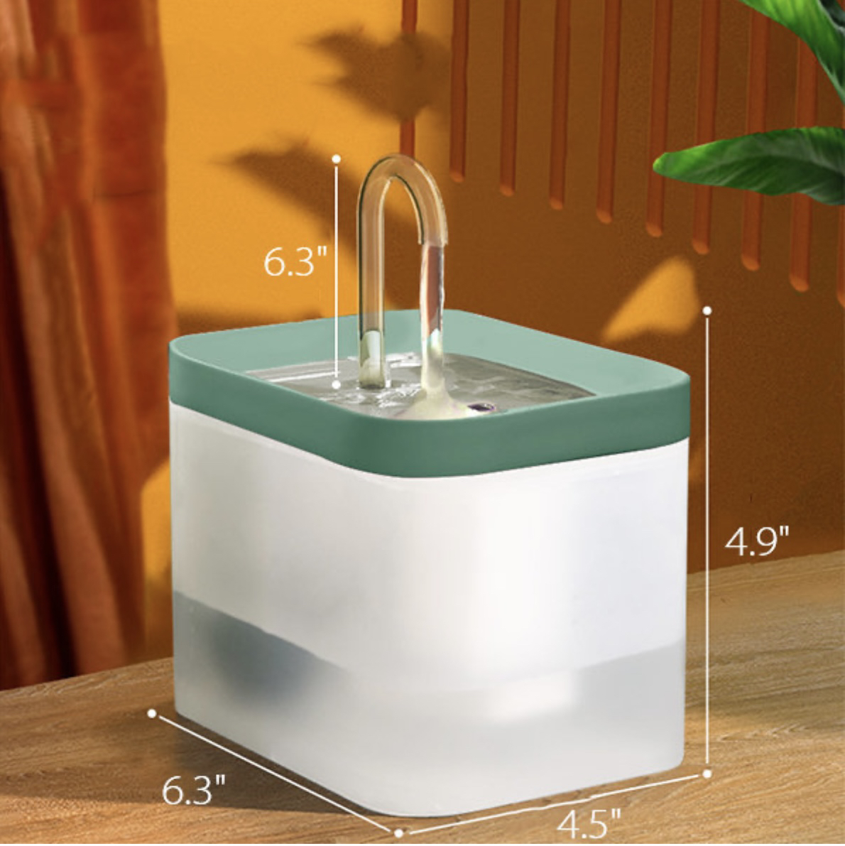 Pet Water Dispenser Auto Filter Electric Mute Cat Drinker 1.5L - photo 2