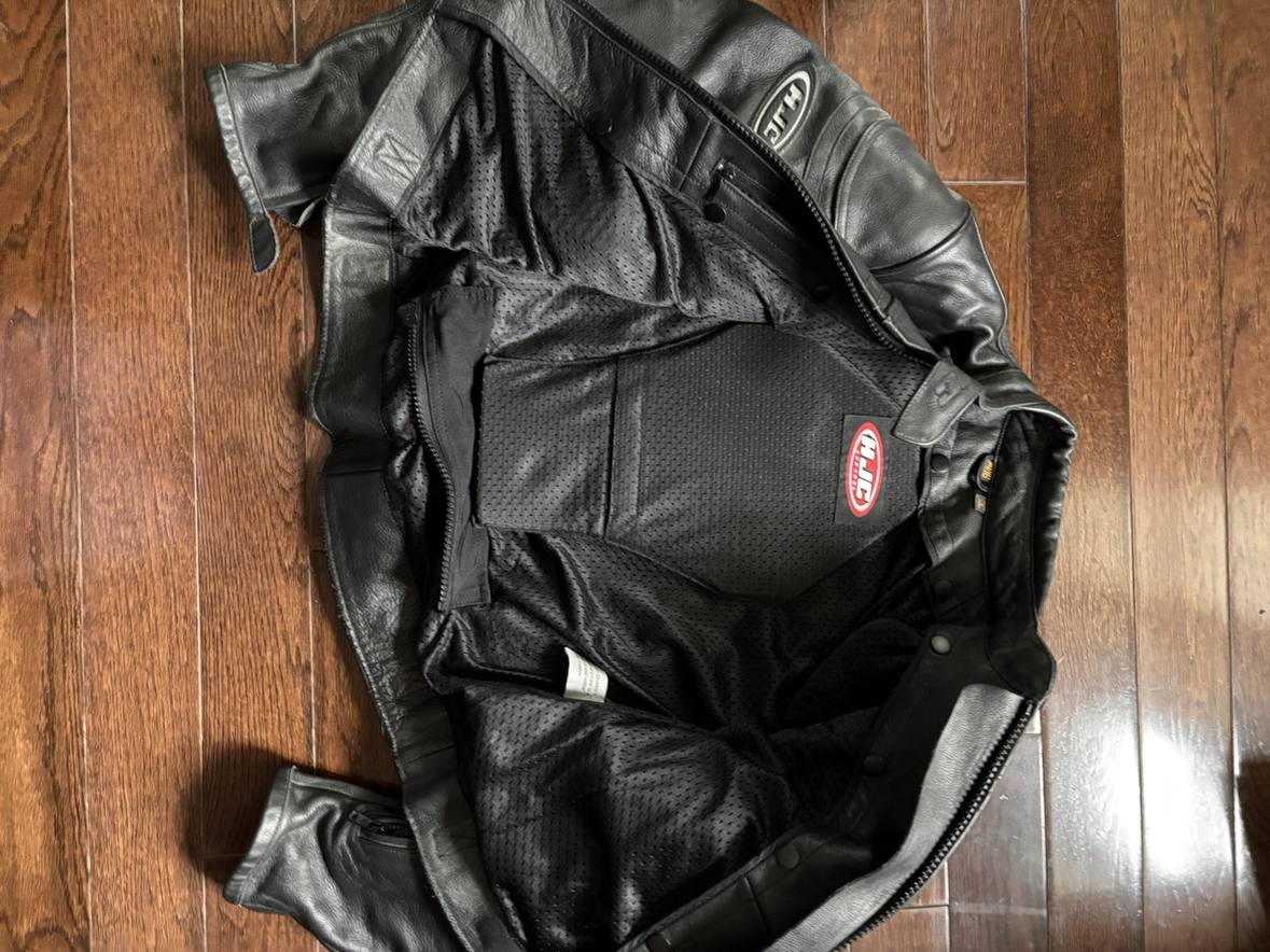 HJC Leather motorcycle jacket women/youth image indicator(3)