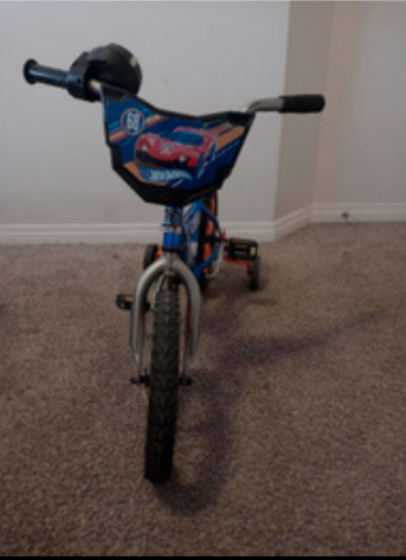Hotwheels Kids Bike With Training Wheels