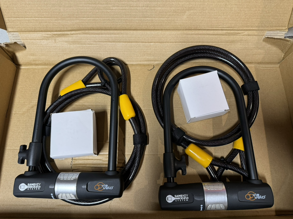 ⭐️🔐Brand New - (2) Heavy Duty Bike Lock (Via Velo) thumbnail