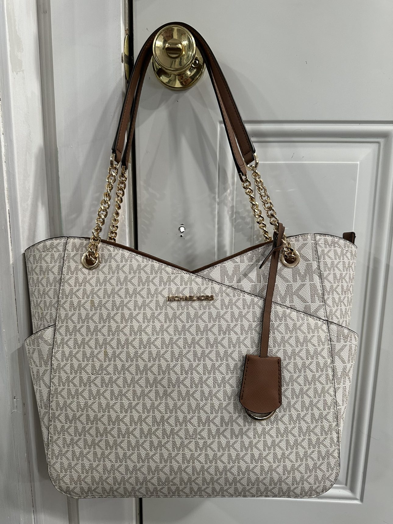MICHAEL MICHAEL KORS JET SET TRAVEL LARGE CHAIN SHOULDER TOTE - photo 5