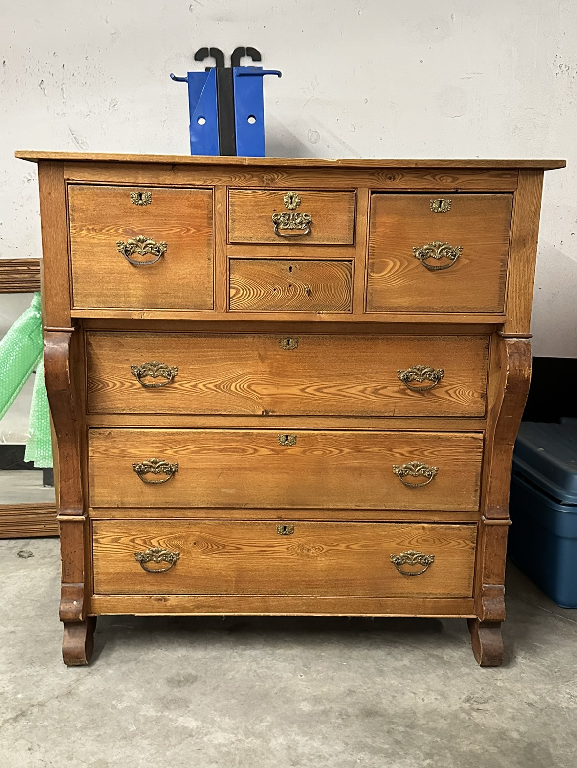 Vintage dresser with additional mirror