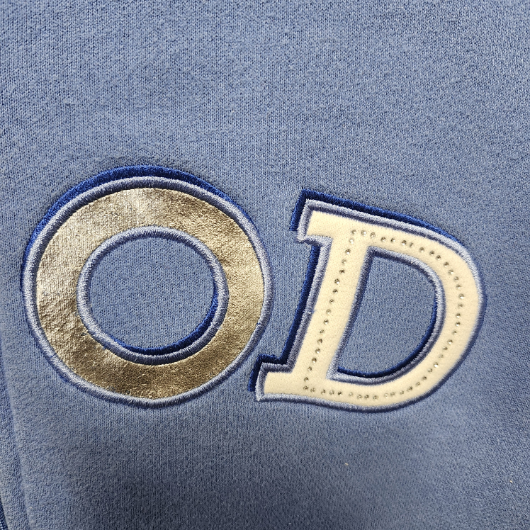 IZOD BLUE ZIP HOODIE WITH LOGO #XS LIKE-NEW. image indicator(4)