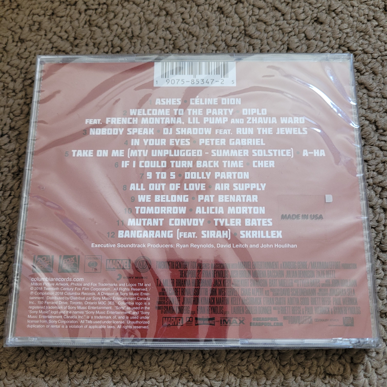 Sealed CD: Deadpool 2 Soundtrack image indicator(2)