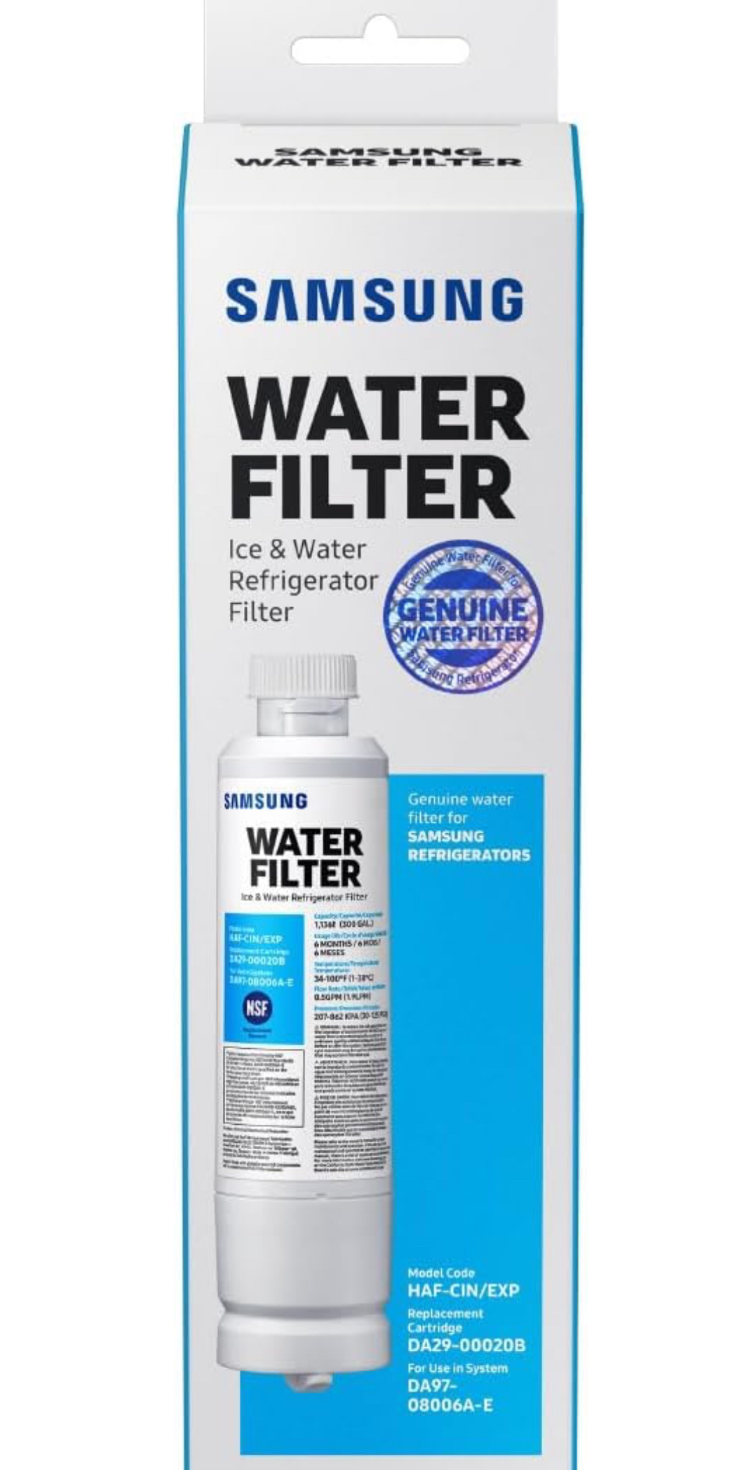 SAMSUNG REFRIGERATOR WATER FILTER REPLACEMENT thumbnail
