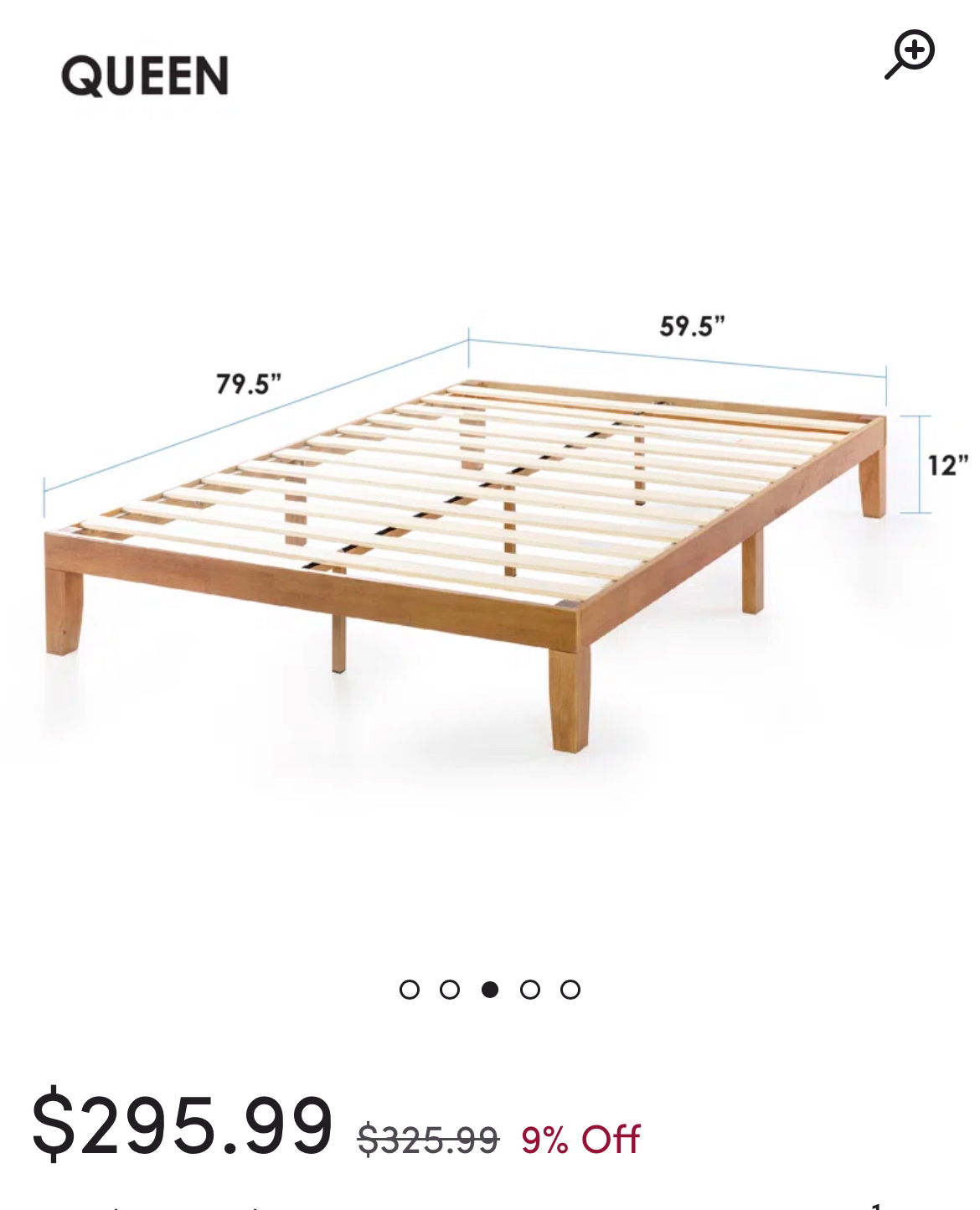 *MOVING SALE* Solid Wood Bed frame (Queen) - photo 3