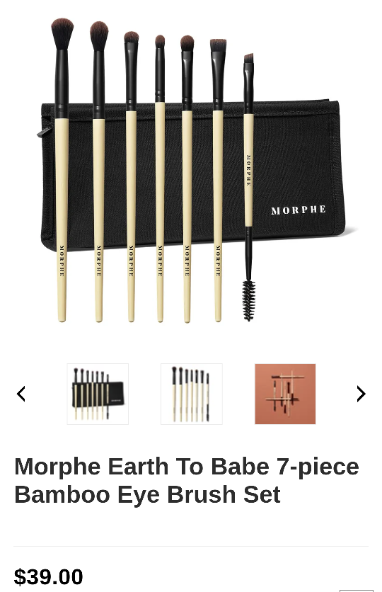 Morphe: Bamboo eye brush set (7 pieces) image indicator(4)