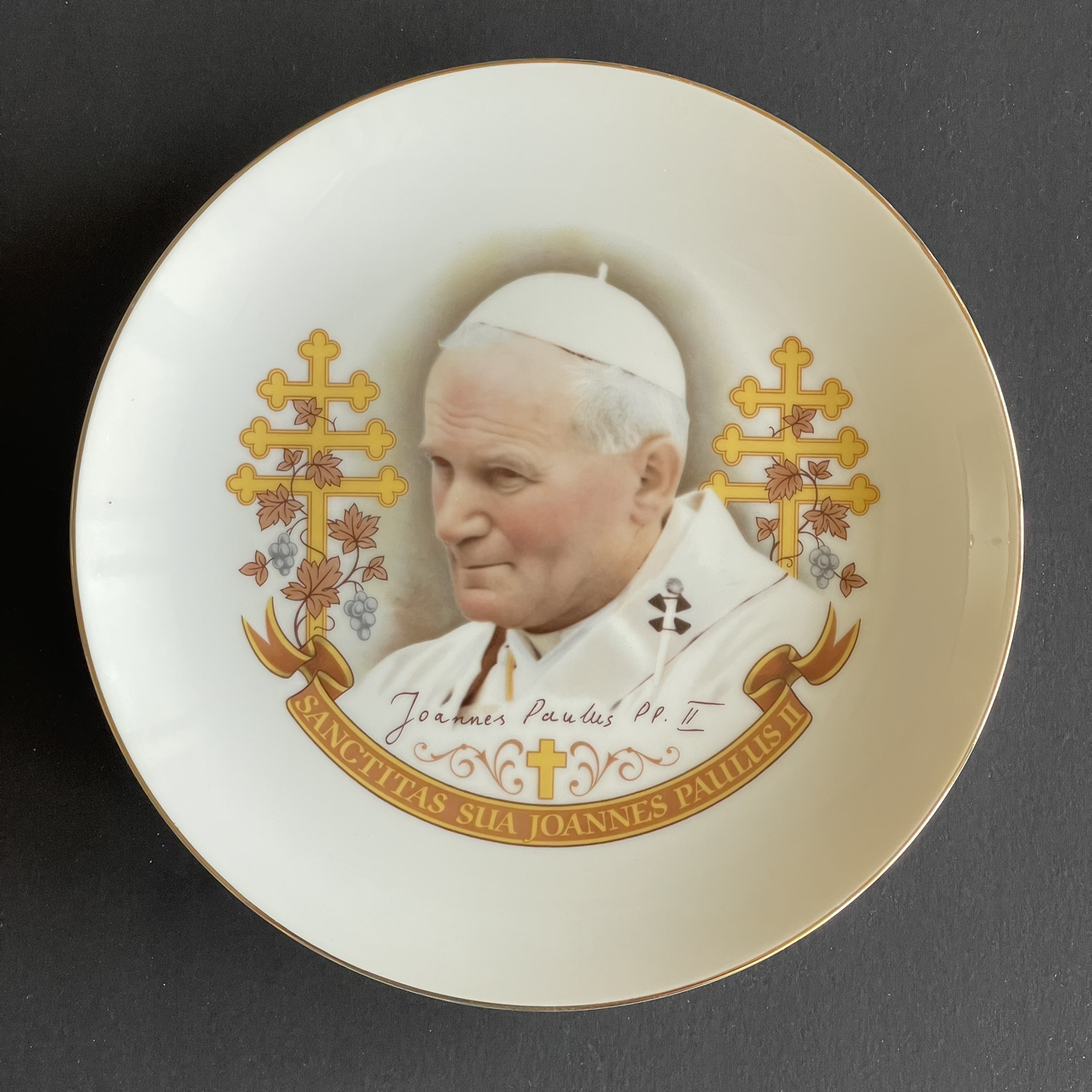 Pope John Paul ll, 1984 Canadian Visit Commemorative Plate