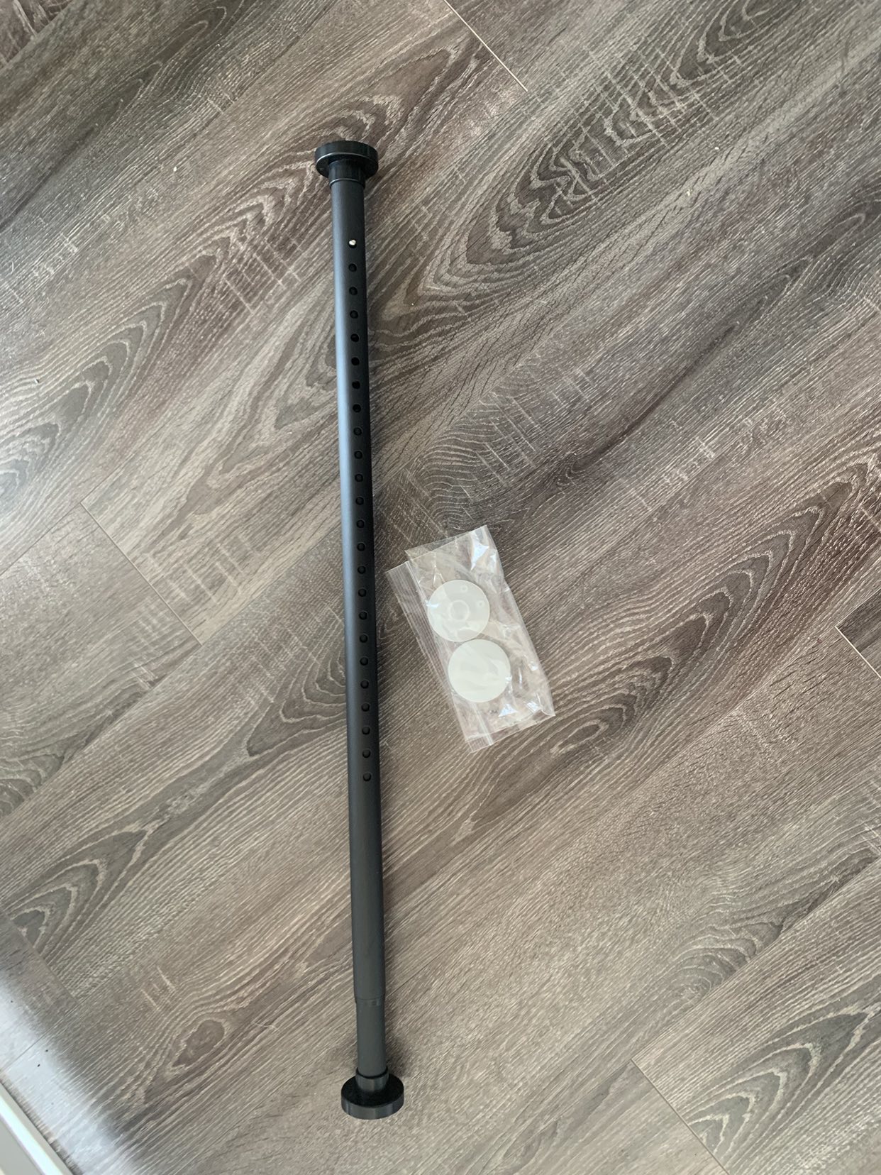 Room and shower Divider Tension Curtain Rod image indicator(2)