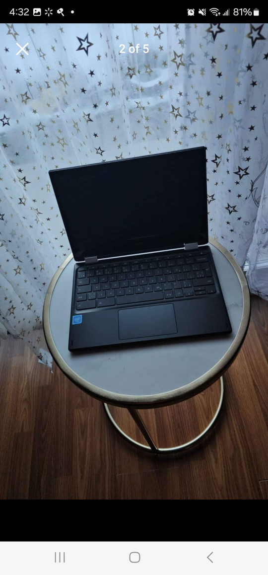 Acer : foldable touchscreen Chromebook ,    + Charger image indicator(2)