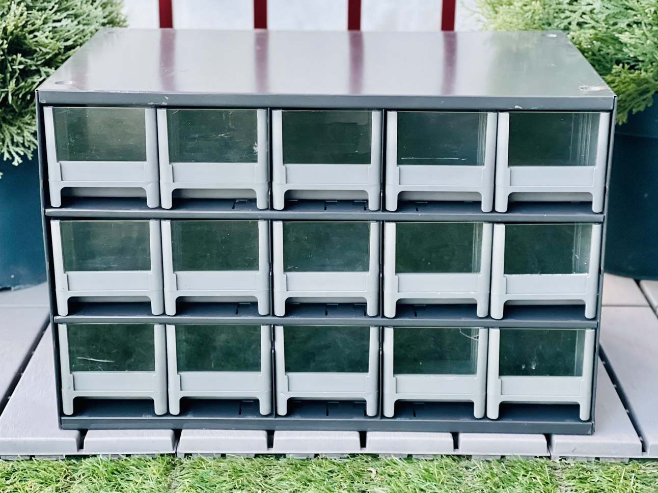 15-Drawer Steel Parts Craft Storage Cabinet