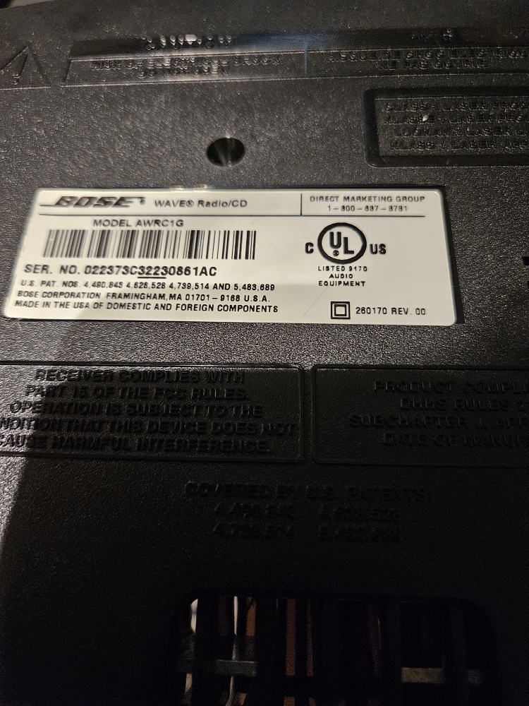 BOSE Radio Wave Model AWRC1G - photo 5