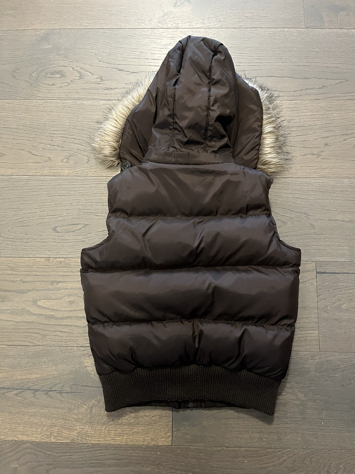 Siblings girls brown vest sz Lg (12/14) NWT retail $98 image indicator(2)