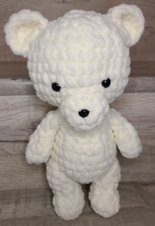 crochet white bear