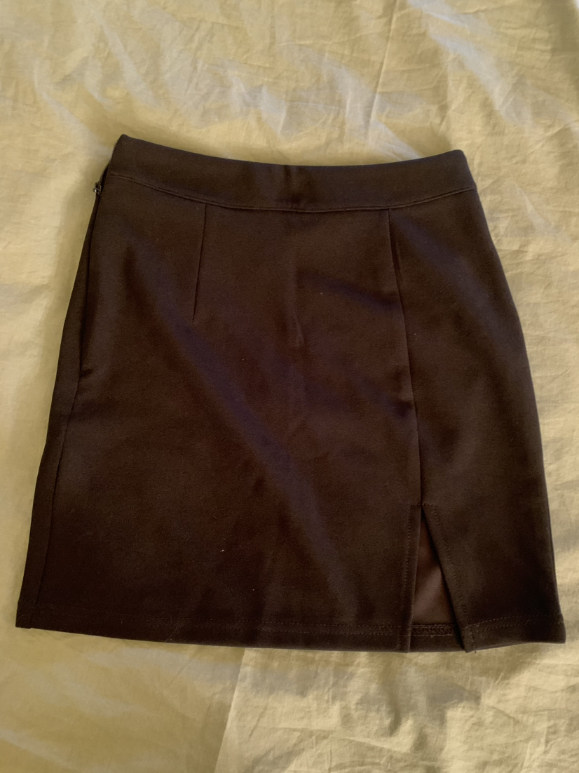 Mini Black Slit Skirt thumbnail
