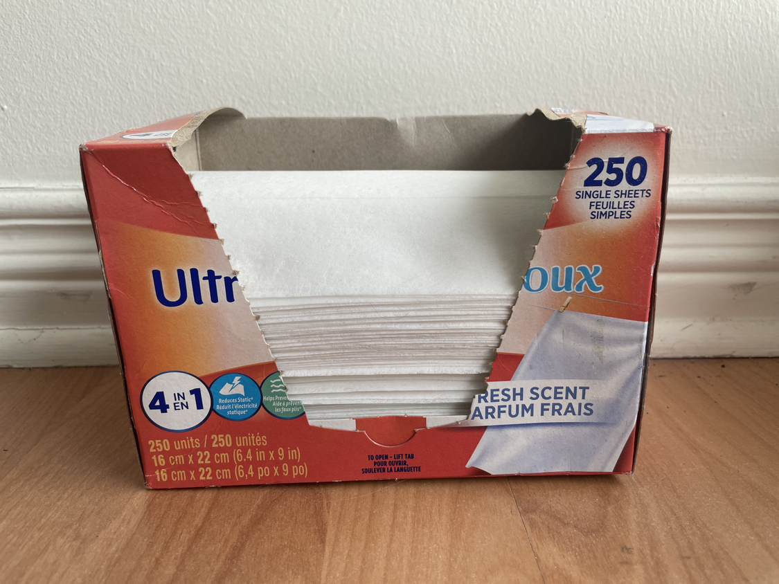 #freecycle bucket, starch spray, cookware polish, dryer sheets image indicator(8)