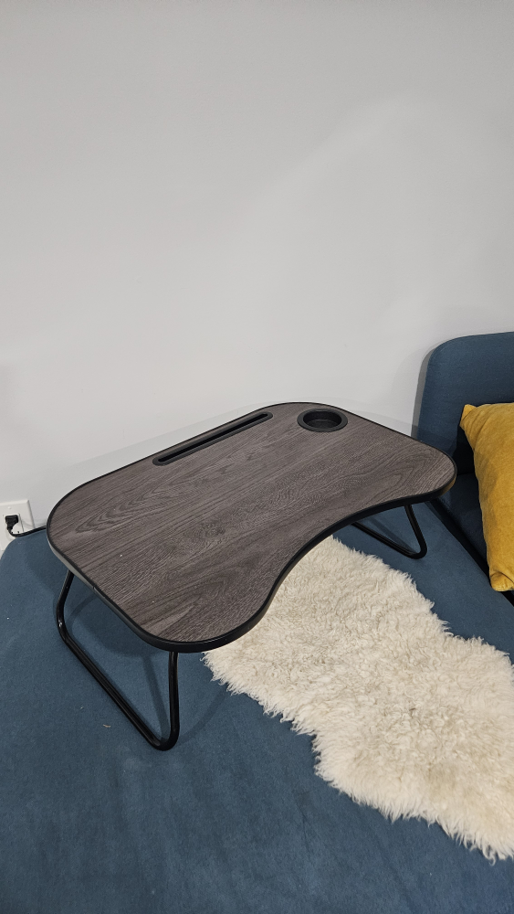 Lap Desk for Laptop with Slot for Phone & Tablet