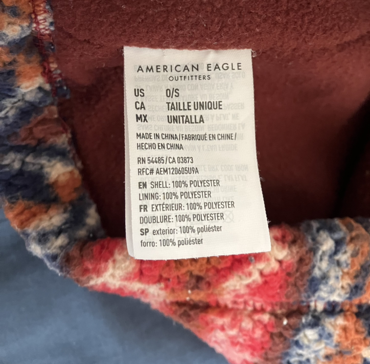 American Eagle 🦅 Fair Isle Sherpa Fleece Neck Warmer ❤️🖤🤎💙🧡🧣 image indicator(3)