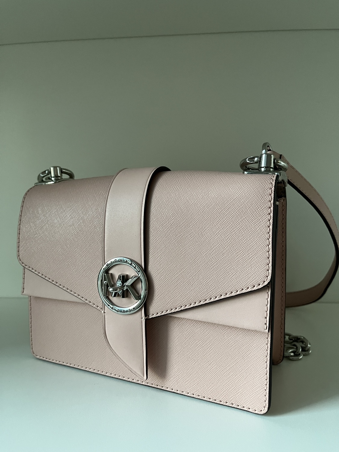 *NEVER USED* Michael Kors light pink greenwich crossbody bag