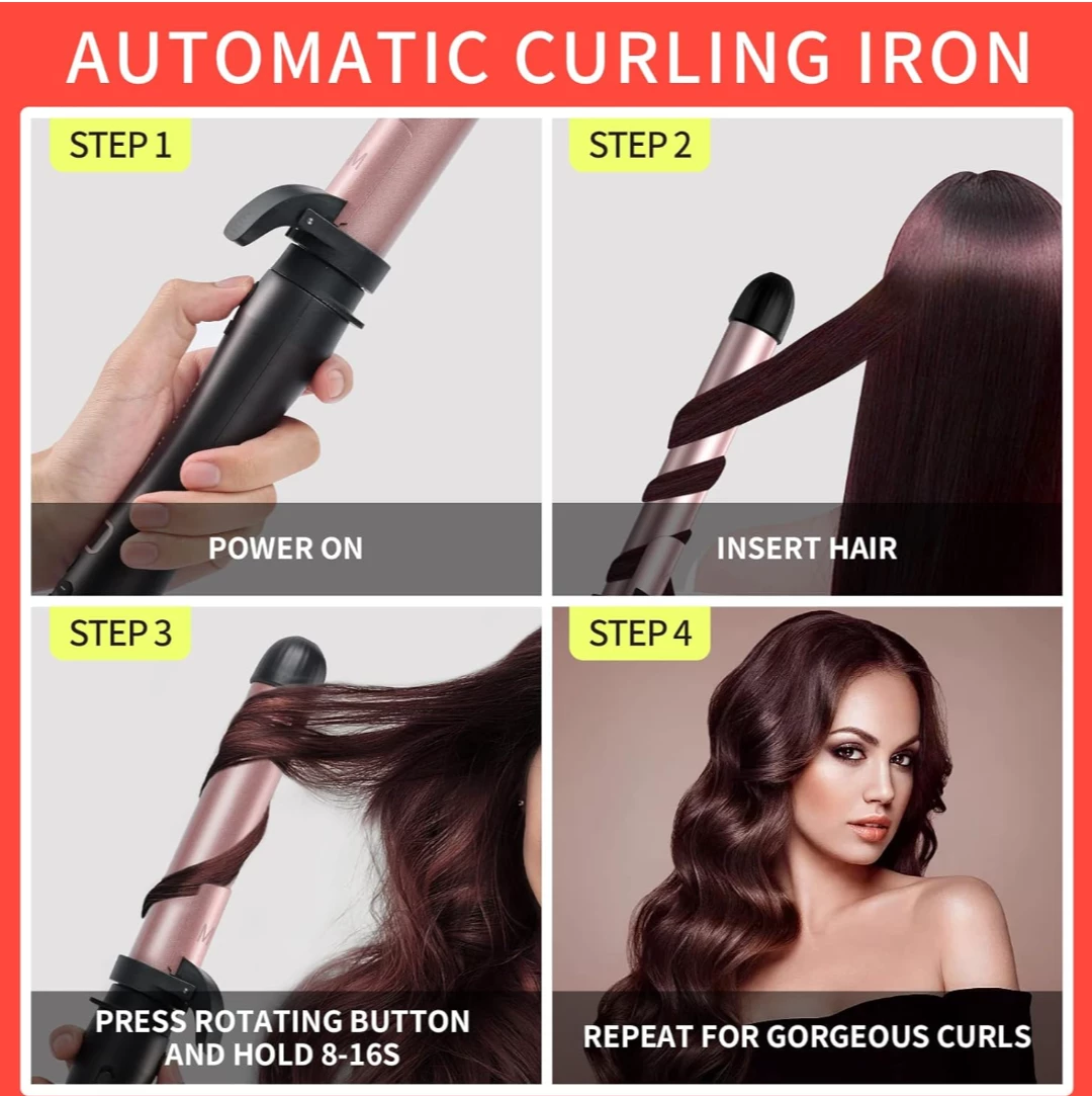 NEW!   IAMFINE Automatic Curling Iron - photo 2